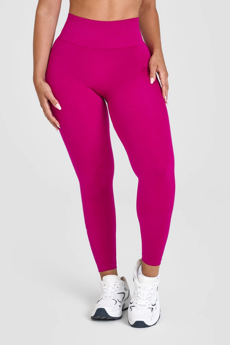 OA Serisi Pembe Kalçası Büzgülü Push Up Kalça Şekillendirici Seamless Scrunch Likralı Spor  Kadın Tayt