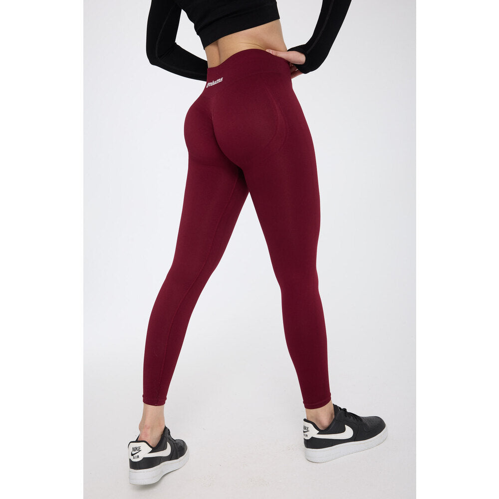 Drop Bordo Push Up Toparlayıcı Kadın Spor Tayt