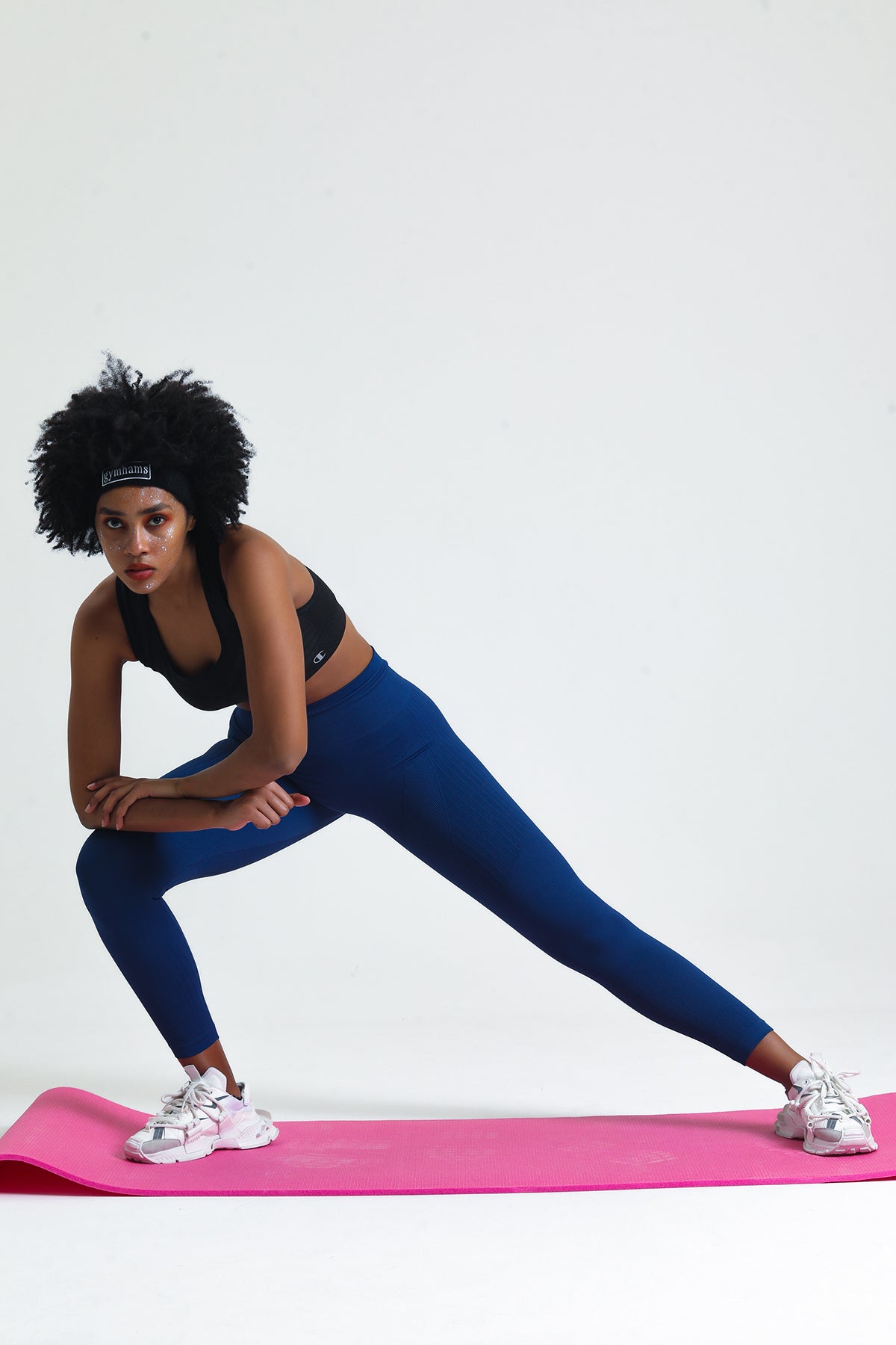 Sydney (Saks Mavi) Kalçası Büzgülü Kalça Şekillendirici Push Up Kadın Spor Tayt