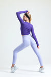 Drop Serisi Lila Kalçası Büzgülü Kalça Şekillendirici Push Up Kadın Spor Tayt