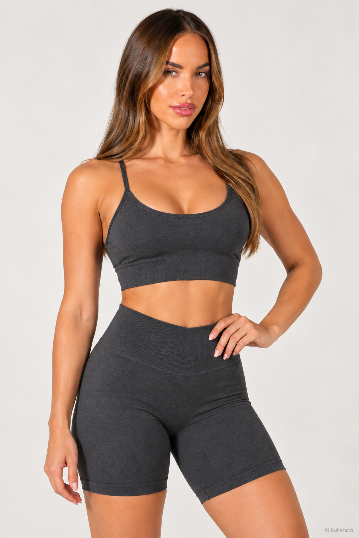 Füme Linecontour Bra Kadın Ayarlanabilir Çapraz Askılı Çıkarılabilir Pedli Spor Sütyeni