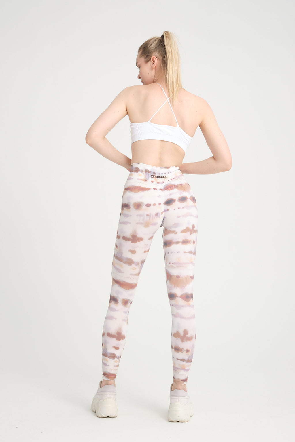 Batik Cookie Kalçası Büzgülü Push Up Spor Kadın Tayt