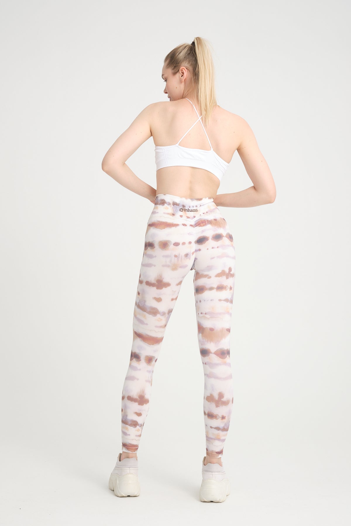 Batik Cookie Kalçası Büzgülü Push Up Spor Kadın Tayt