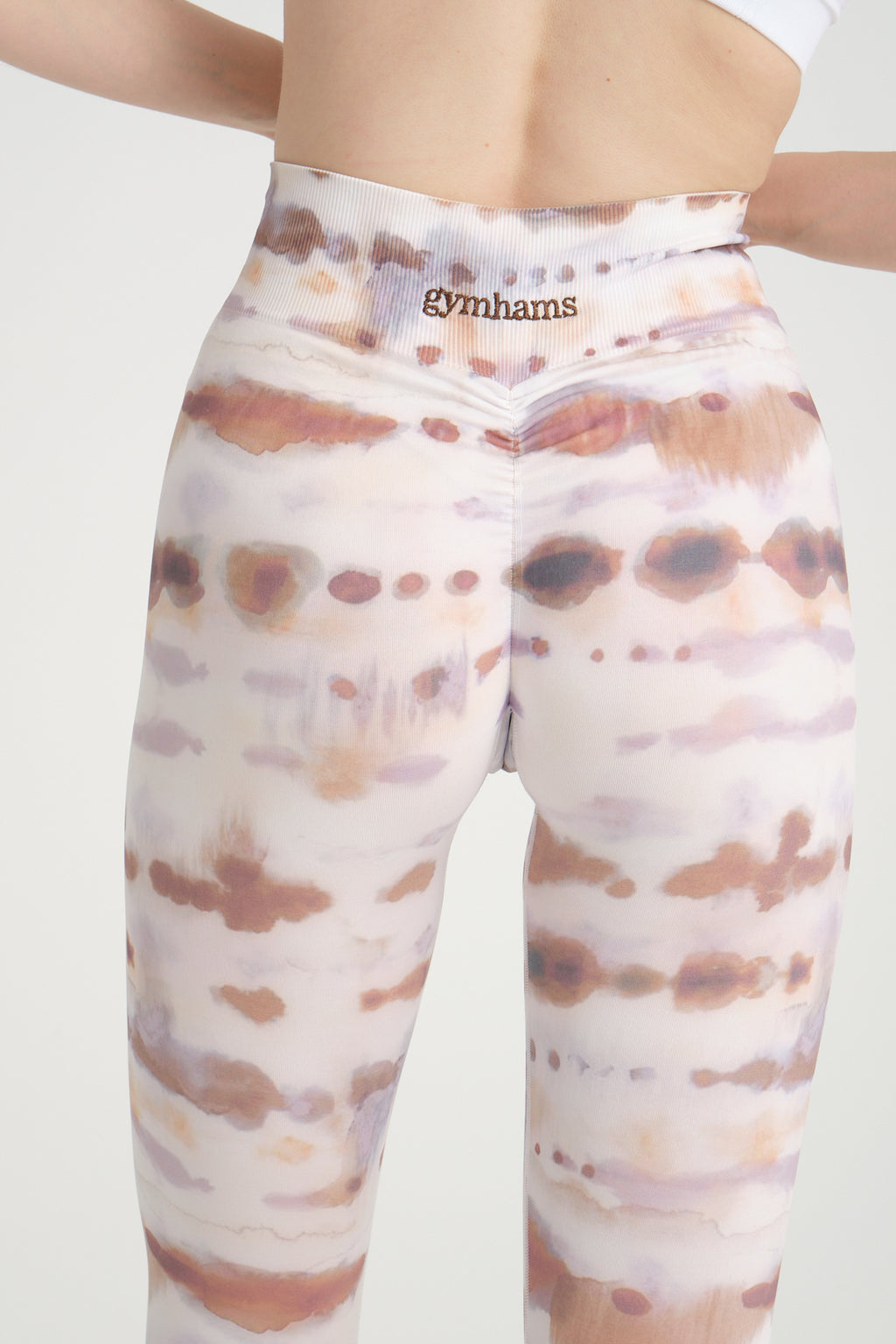 Batik Cookie Kalçası Büzgülü Push Up Spor Kadın Tayt