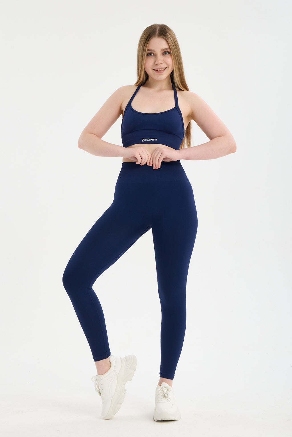 Drop Serisi Lacivert V.2 Kalçası Büzgülü Kalça Şekillendirici Push Up Kadın Spor Tayt