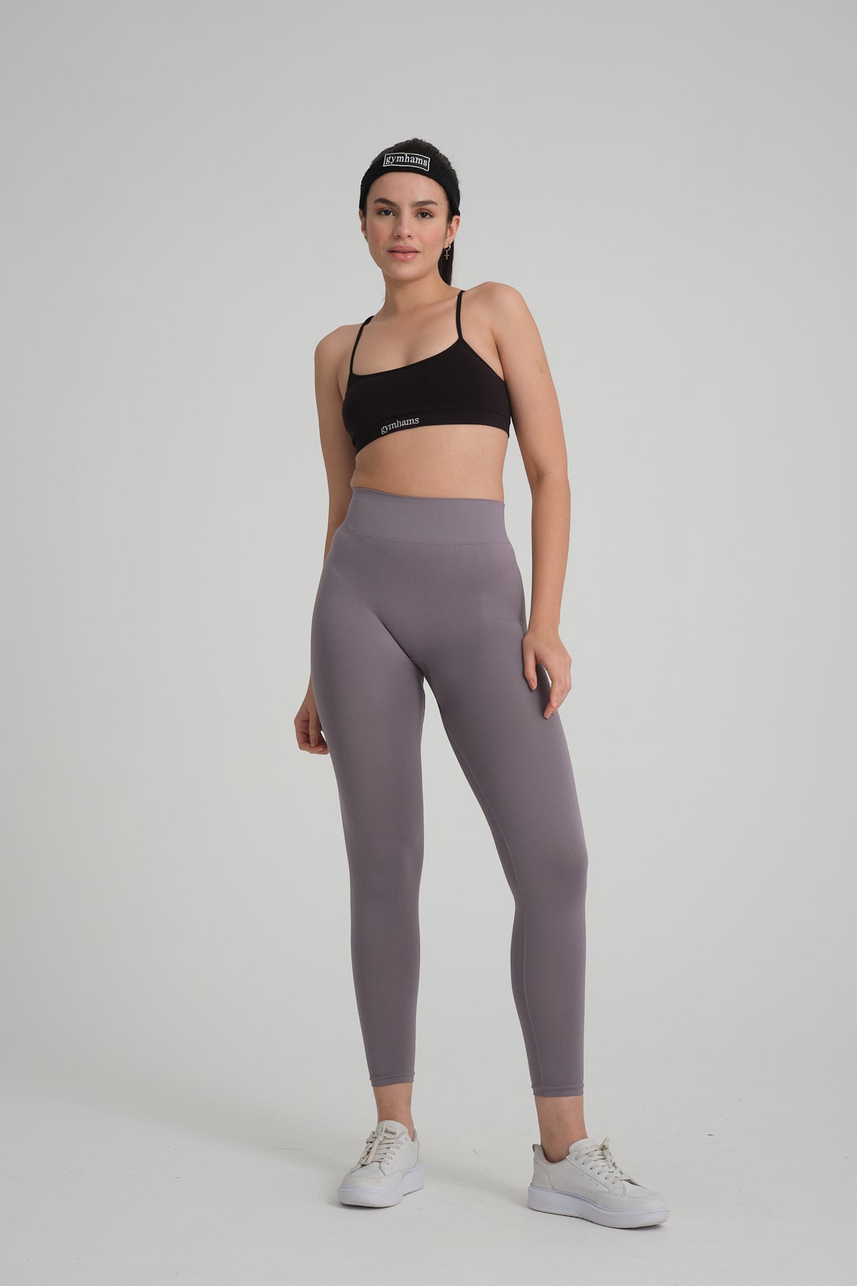 Drop Serisi Vizon/Füme Kalçası Büzgülü Kalça Şekillendirici Push Up Kadın Spor Tayt