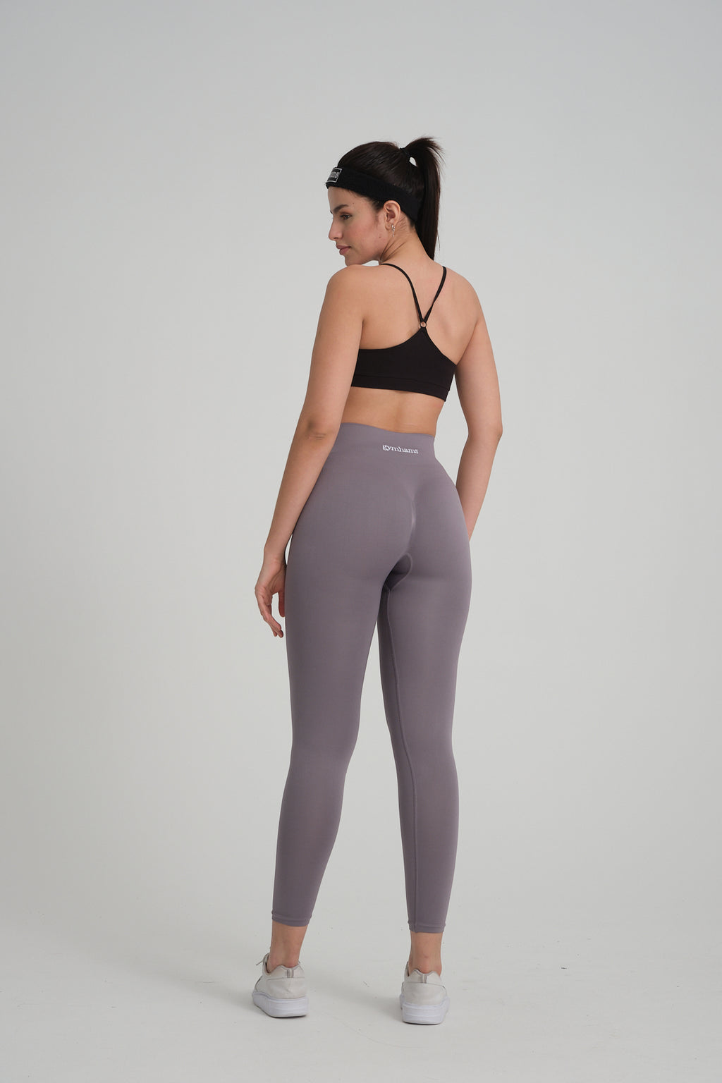 Drop Serisi Vizon/Füme Kalçası Büzgülü Kalça Şekillendirici Push Up Kadın Spor Tayt