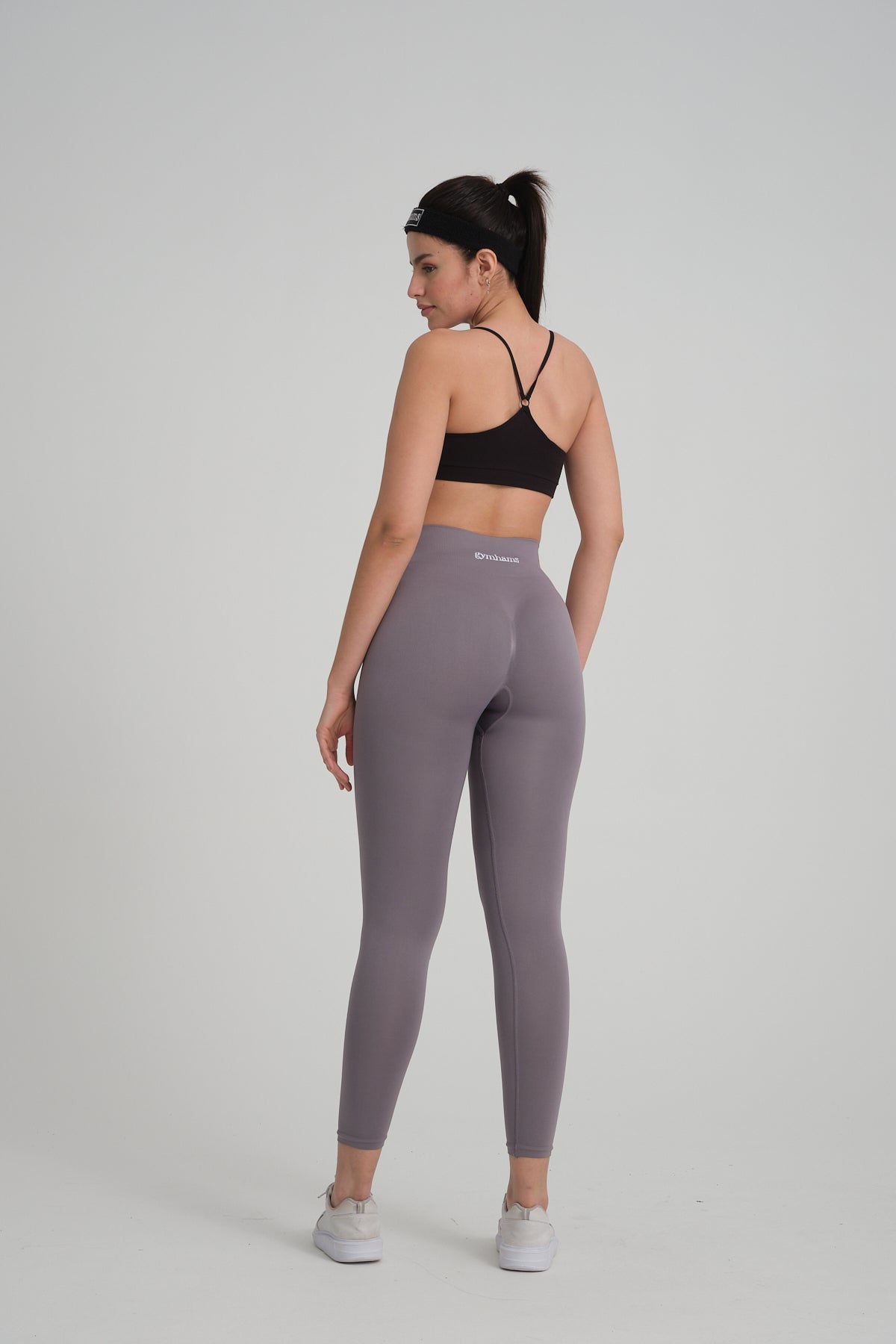 Drop Serisi Vizon/Füme Kalçası Büzgülü Kalça Şekillendirici Push Up Kadın Spor Tayt