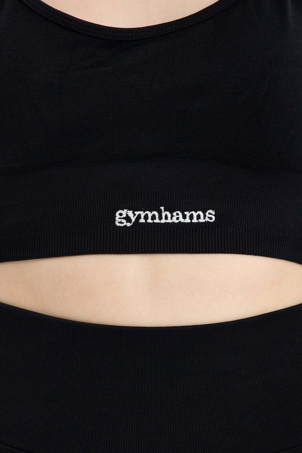 Siyah Drop Halter Yaka Seamless Spor Sütyeni - Esnek Soft Yoga/Pilates/Fitness Üstü