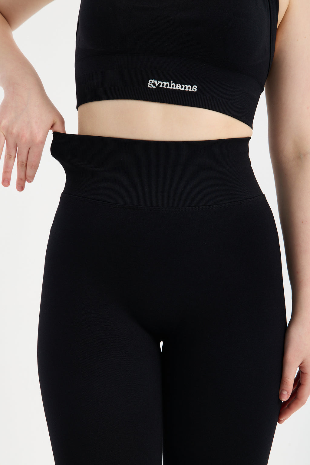 Siyah Venüs-V Shape Serisi Kalçası Büzgülü Yüksek Bel Kalça Şekillendirici Push Up Kadın Spor Tayt