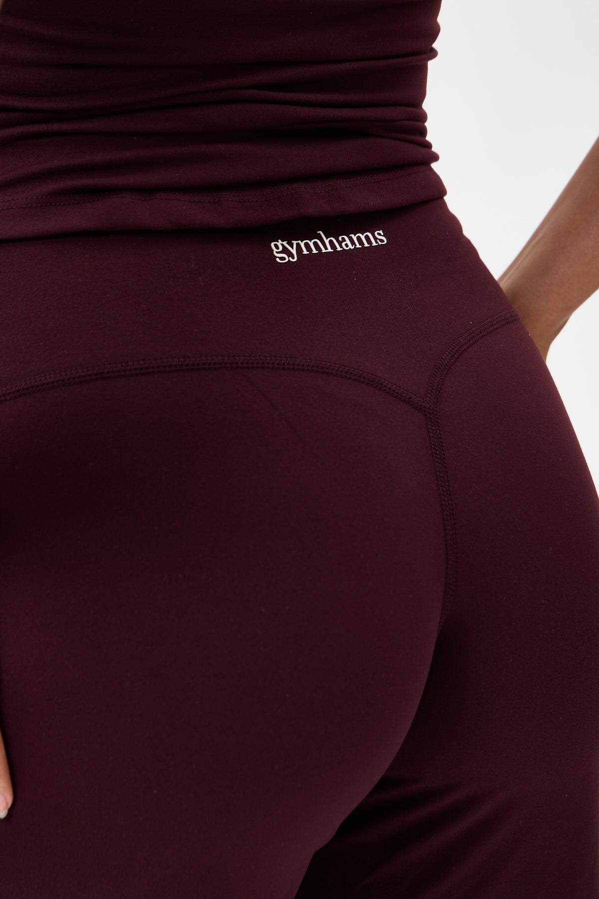 Soft Pace Önü Dikişsiz Yüksek Bel Bol Paça Yumuşak Dokulu Yoga Pantolonu/Tayt – Mürdüm
