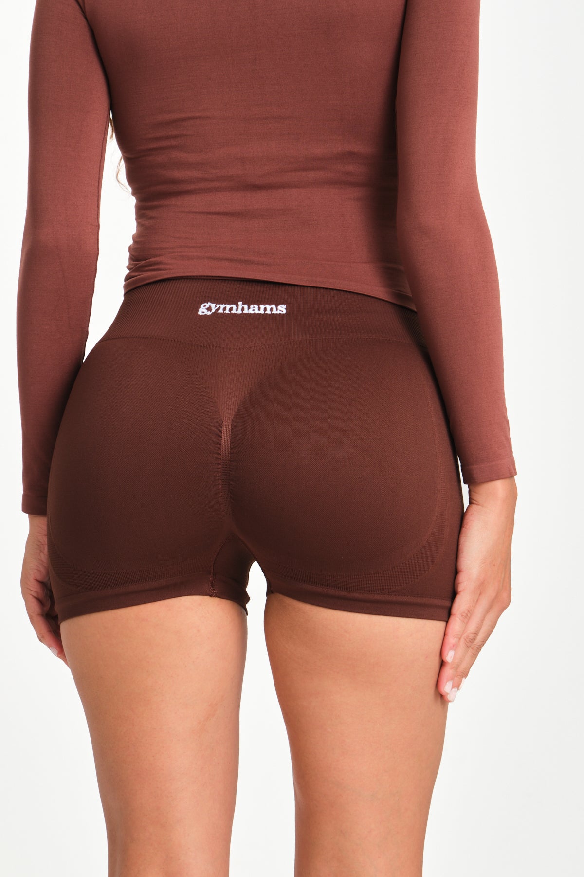 Gymhams Drop Siyah Kalça Büzgülü Süper Mini Şort