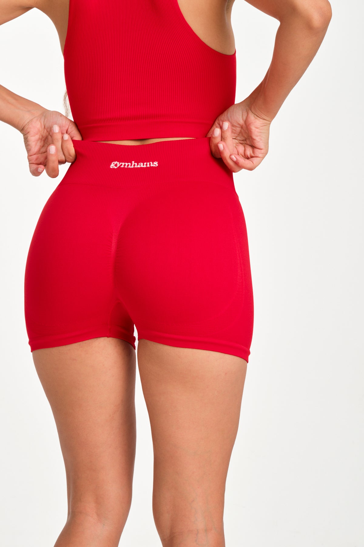 Gymhams Drop Siyah Kalça Büzgülü Süper Mini Şort